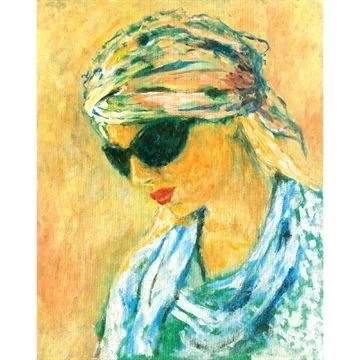 Itzhak Tordjman Art_Woman Portrait with Sunglasses